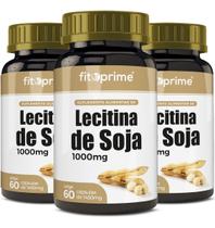 Kit 3 Lecitina De Soja 1000Mg 60 Cápsulas Fitoprime