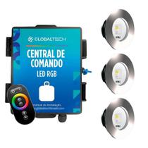 Kit 3 LED RGB SLIM 20W + Central de Comando Globaltech 120W Kit 3 LED RGB SLIM 20W + Central de Comando Globaltech 120W