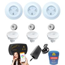 Kit 3 Leds 9w Ilumina Piscina - Smartlux + Disp 50mm E Nicho