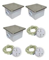 Kit 3 Leds Rgb Iluminacao + 3 Caixas Passagem Kit 3 Leds Rgb Iluminacao + 3 Caixas Passagem