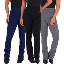 Kit 3 Leggings Feminina Flare Felpada Esportiva Inveno - Click Mais Bonita