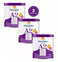 Kit 3 Leite Em Po A2 Integral Instantâneo 380g Piracanjuba Lata