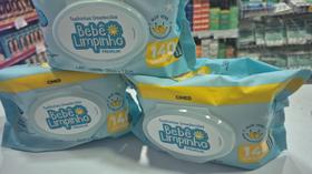 kit 3 lenço Bebê Limpinho Premium Toalhas Umedecidas C/140 kit 3 lenço Bebê Limpinho Premium Toalhas Umedecidas C/140