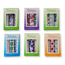 Kit 3 Lenço de Bolso Feminino 100% Algodão Primavera