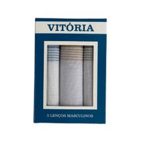 Kit 3 Lenço de Bolso Masculino para Terno Vitoria Kit 3 Lenço de Bolso Masculino para Terno Vitoria