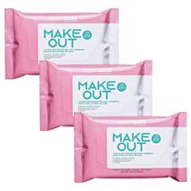 Kit 3 Lenço Demaquilante Colágeno Hidrata Make Out Dermachem