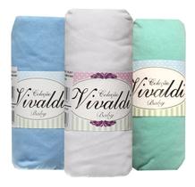 Kit 3 Lençol de Berço Americano 130x70 cm 100% Algodão coleção Vivaldi Sul Brasil 66.02.0001
