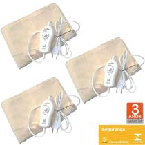 Kit 3 Lençol Térmico Solteiro 88x188cm Elétrico Luxo 10 Temperaturas - Sulterm Kit 3 Lençol Térmico Solteiro 88x188cm Elétrico Luxo 10 Temperaturas - Sulterm