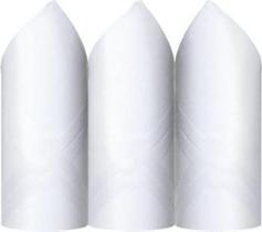 Kit 3 Lenços Presidente 41 cm Liso Branco 2720 Kit 3 Lenços Presidente 41 cm Liso Branco 2720