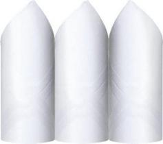 Kit 3 Lenços Presidente 41 cm Liso Branco 2720 Kit 3 Lenços Presidente 41 cm Liso Branco 2720