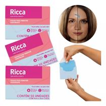 Kit 3 Lenços Removedor Oleosidade Limpador Ricca 50un 9x6cm