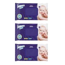 KIT 3 Lenços Toalhas Umedecidas com 150UN - My Mimos Care
