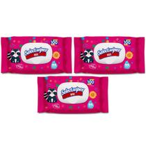 Kit 3 Lenços Umedecidos Select Wipes Basic Com Tampa 100un