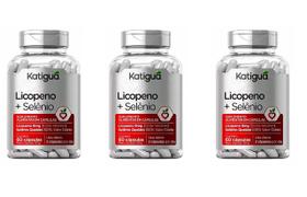 Kit 3 Licopeno + Selênio 60 Capsulas Katigua