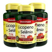 Kit 3 Licopeno + Selênio Anti OX 500mg 60 Capsulas Maxinutri