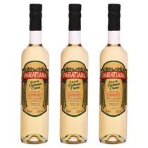 Kit 3 Licores de Cachaça Paratiense 500 ml Creme Sabores Fino Tradicional Coquetéis Exóticos Sobremesa Nacional