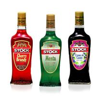 Kit 3 Licores Stock Cassis, Menta, Cherristock - 720ml