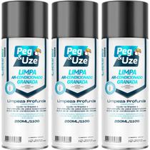Kit 3 Limpa Ar Condicionado Cheiro Carro Novo Automativo Granada 250ml 110g Limpeza Profunda