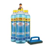 Kit 3 Limpa Borda Desengordurante 1l Genco + Esponja limpa tudo Leve Kit 3 Limpa Borda Desengordurante 1l Genco + Esponja limpa tudo Leve