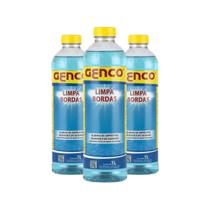Kit 3 Limpa Borda Para Piscina 1l Desengordurante Genco Kit 3 Limpa Borda Para Piscina 1l Desengordurante Genco
