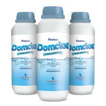 Kit 3 Limpa Bordas Tratamento Piscina 1L - Domclor Kit 3 Limpa Bordas Tratamento Piscina 1L - Domclor