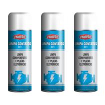 Kit 3 Limpa Contato Elétrico Eletrônico Conectores Pc Placa Radflu 300ml