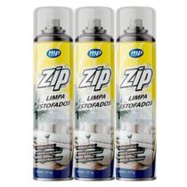 Kit 3 Limpa Estofado à Seco Limpeza Zip Remove Sujeira Espuma My Place 300ml