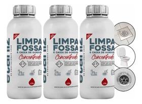 Kit 3 Limpa Fossa e Caixa De Gordura de Esgoto 1L - Etaniz