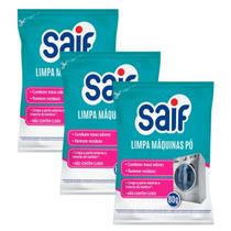 Kit 3 Limpa Maquina de Lavar Roupa Sachê Higienizador 80g S/ Cloro Limpar Electrolux Samsung Consul