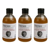 Kit 3 Limpa Pneus Brilho Micro Partículas Pretinho 500ml FreshCar Kit 3 Limpa Pneus Brilho Micro Partículas Pretinho 500ml FreshCar