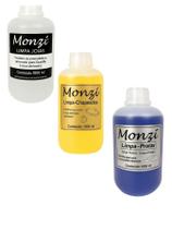 Kit 3 Limpa Prata 925 Monzi Chapeado Jóias 1 Litro Grande