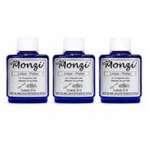 Kit 3 Limpa Pratas Monzi Original 35ml