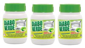 Kit 3 Limpa Remove Gordura Forno Grelhas Limão Diabo Verde