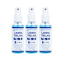 Kit 3 limpa telas azul implastec 60ml implastec Kit 3 limpa telas azul implastec 60ml implastec