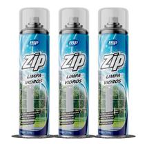 Kit 3 Limpa Vidros Spray Zip My Place 400ml