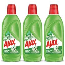 Kit 3 Limpador Ajax Festa Das Flores - Flores Do Campo 500ml Kit 3 Limpador Ajax Festa Das Flores - Flores Do Campo 500ml