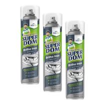Kit 3 Limpador Brilha Inox Super Domline 300ml