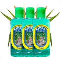 Kit 3 Limpador Coala Bambu Perfumado Concentrado Aroma 120ml