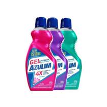Kit 3 limpador gel azulim - 500ml