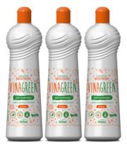 Kit 3 Limpador Multiuso Vinagreen 500ml Laranja Clareador