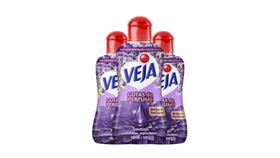 Kit 3 Limpador Perfumado Veja Perfume Lavanda Ametista 100ml