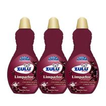 Kit 3 Limpador Perfumado Zulu Perfumes Coala Orquídea Negra 500 ml
