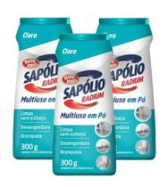 Kit 3 Limpador Sapólio Radium Saponáceo cloro em Pó 300g