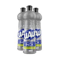 Kit 3 Limpador Uau Limpa Inox Especialidades squeeze 500ml