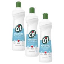 Kit 3 Limpadores Cif Multiuso + Cuidado 500ml cada