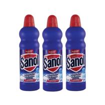 Kit 3 Limpeza Pesada Original Casa Banheiro Sanol 500ml