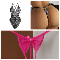 KIT 3 Lingerie Sexy Bodysuit e Calcinhas ElaShopp KIT 3 Lingerie Sexy Bodysuit e Calcinhas ElaShopp