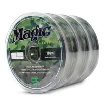 Kit 3 Linhas Monofilamento Magic Camou 0,45mm 34,4lbs/15,6kg (3x100 Metros)