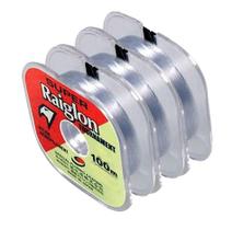 Kit 3 Linhas Monofilamento Super Raiglon 0,235mm 13,2lb/5,98kg - 300 Metros