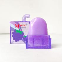 Kit 3 lip balm hidratante para lábios caixa de suco de frutas fofinha